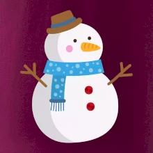 Snehuliak so šálom