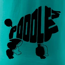 Pudel - nápis v tele Pudel - nápis v tele