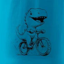 Roztomilý Dinosaurus na bicykli