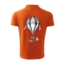 Teplovzdušný balón kreslený