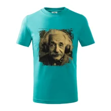 Albert Einstein so slúchadlami