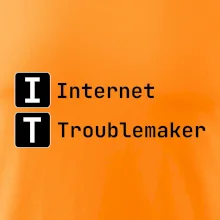 IT Nápis Internet Troublemaker