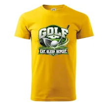 Golfová palica s loptičkou eat sleep repeat