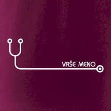 Doktor a sestrička - stetoskop s menom