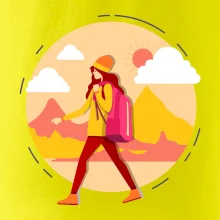 Farebný párový motív na hory