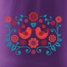 folklór - dva červené vtáčiky