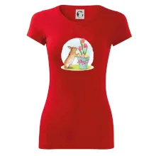 Veľkonočný zajačik tulipány