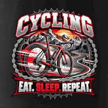 Bicykel medzi horami eat sleep repeat