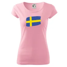 Švédsko vlajka štetkou