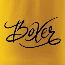 Boxer - nápis okrasný