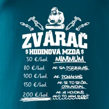Hodinová mzda zvárač
