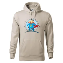 Táta superman - dievča a chlapec Táta superman - dievča a chlapec