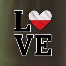 Love Poľská vlajka