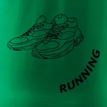 Running nápis šikmo