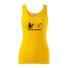 Disc golf - žena čierny obrázok