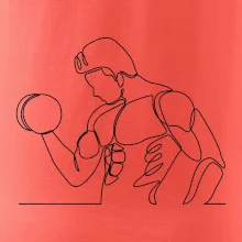 Fitness muž jedným ťahom Fitness muž jedným ťahom