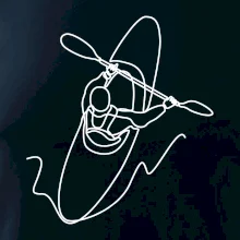 Kajak zhora jedným ťahom