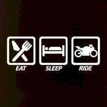 Eat sleep ride - cesta