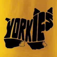 Yorkšírský teriér - Yorkie - Nápis v tele