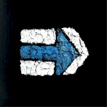 Párová turistická značka modrá