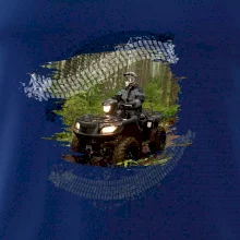 ATV štvorkolka v lese ATV štvorkolka v lese