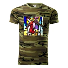 Vitráž - Ježiš a kríž