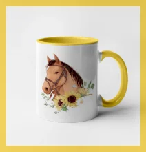 Hlava koňa a slnečnice