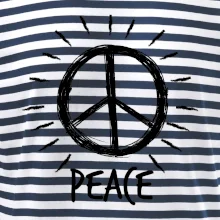 Peace symbol čiernobiely