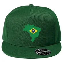 Brazília vlajka v mape