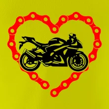 Moto srdce reťaz - cestná