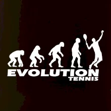Evolúcia tenis chlapec
