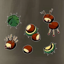 Gaštanové zvieratká - obdĺžnik