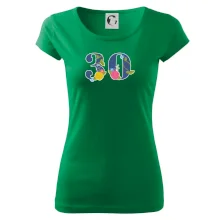 Kvetinové číslo kreslené - 30