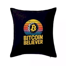 Bitcoin Believer Vintage retro sunset
