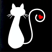 Zamilovaná mačka chvostík