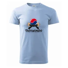 Taekwondo pás a rozlomená deska eat sleep repeat