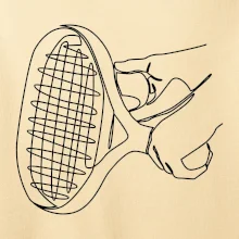 Tenisová raketa jedným ťahom