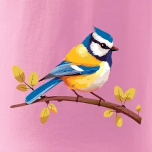 Sýkorka modrinka kreslená