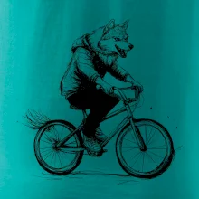 Vlk na bicykli Vlk na bicykli