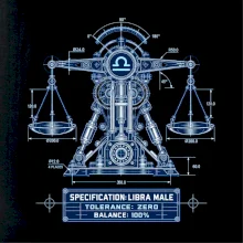 Váhy Engineering of Libra technický motiv