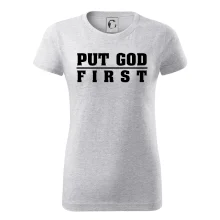 Put God first hrubý nápis