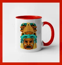 Mayová maska s pyramídou