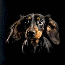 Jazvečík fotka len hlava