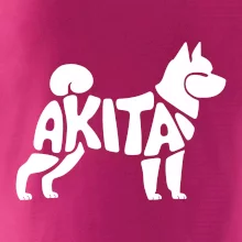 Akita Inu - Nápis v tele