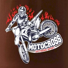 Motocross extreme sport fire