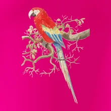 Papagáj  na listnatom strome