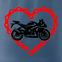 Moto srdce reťaz - superšport Moto srdce reťaz - superšport