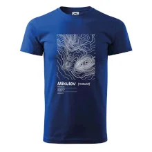 Mikulov - vrstevnice v obdĺžniku