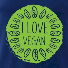 I love vegan v kruhu