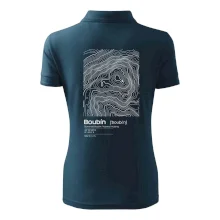 Boubín - vrstevnice v obdĺžniku